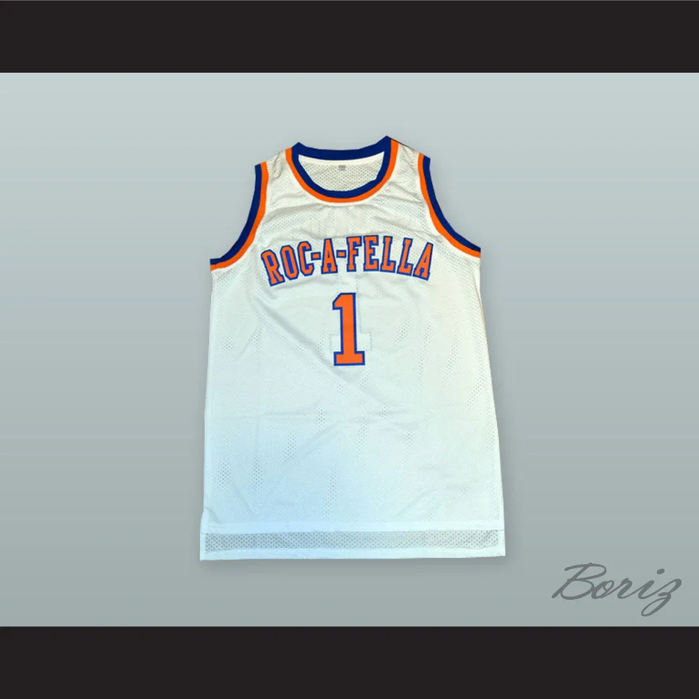 Shawn Carter 1 Roc-A-Fella White Basketball Jersey