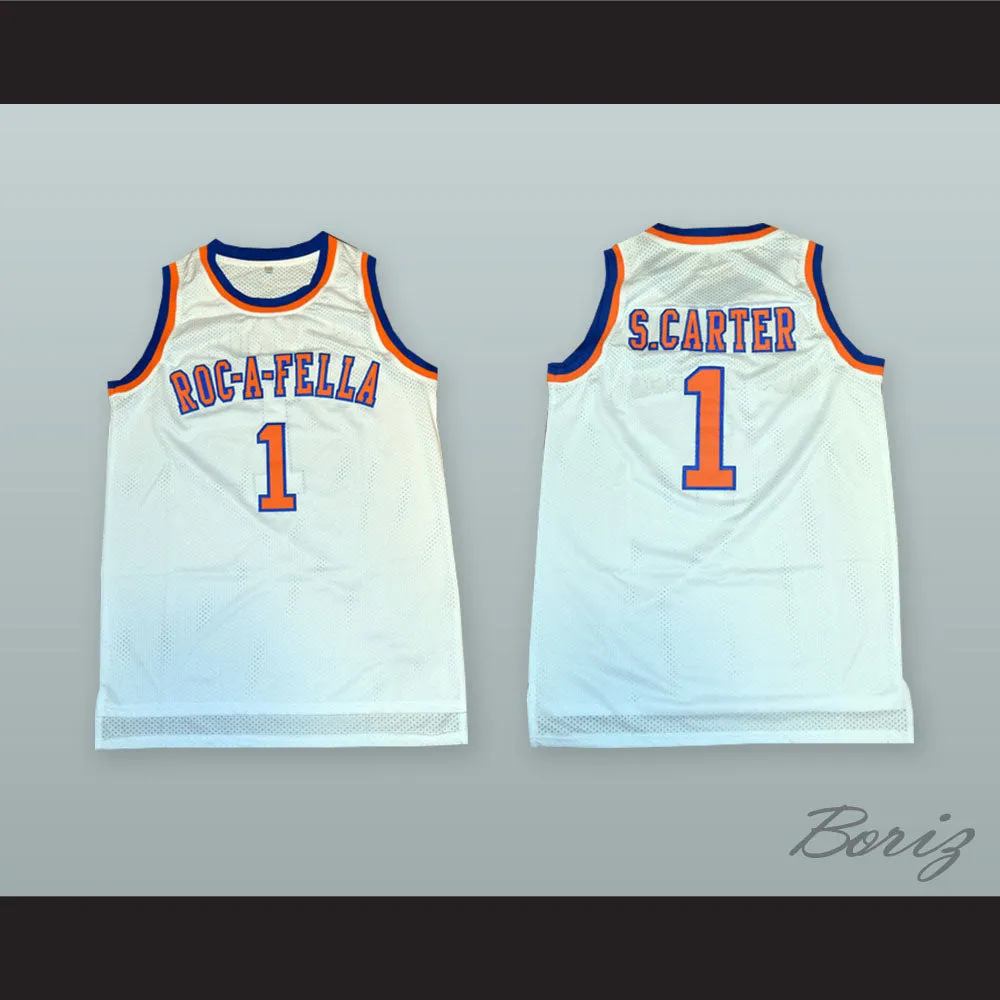 Shawn Carter 1 Roc-A-Fella White Basketball Jersey