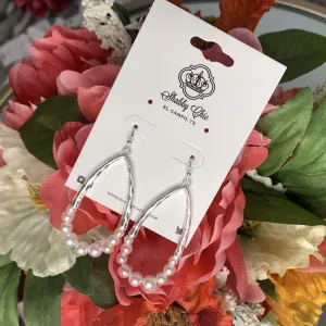 Silver and Pearl Teardrop