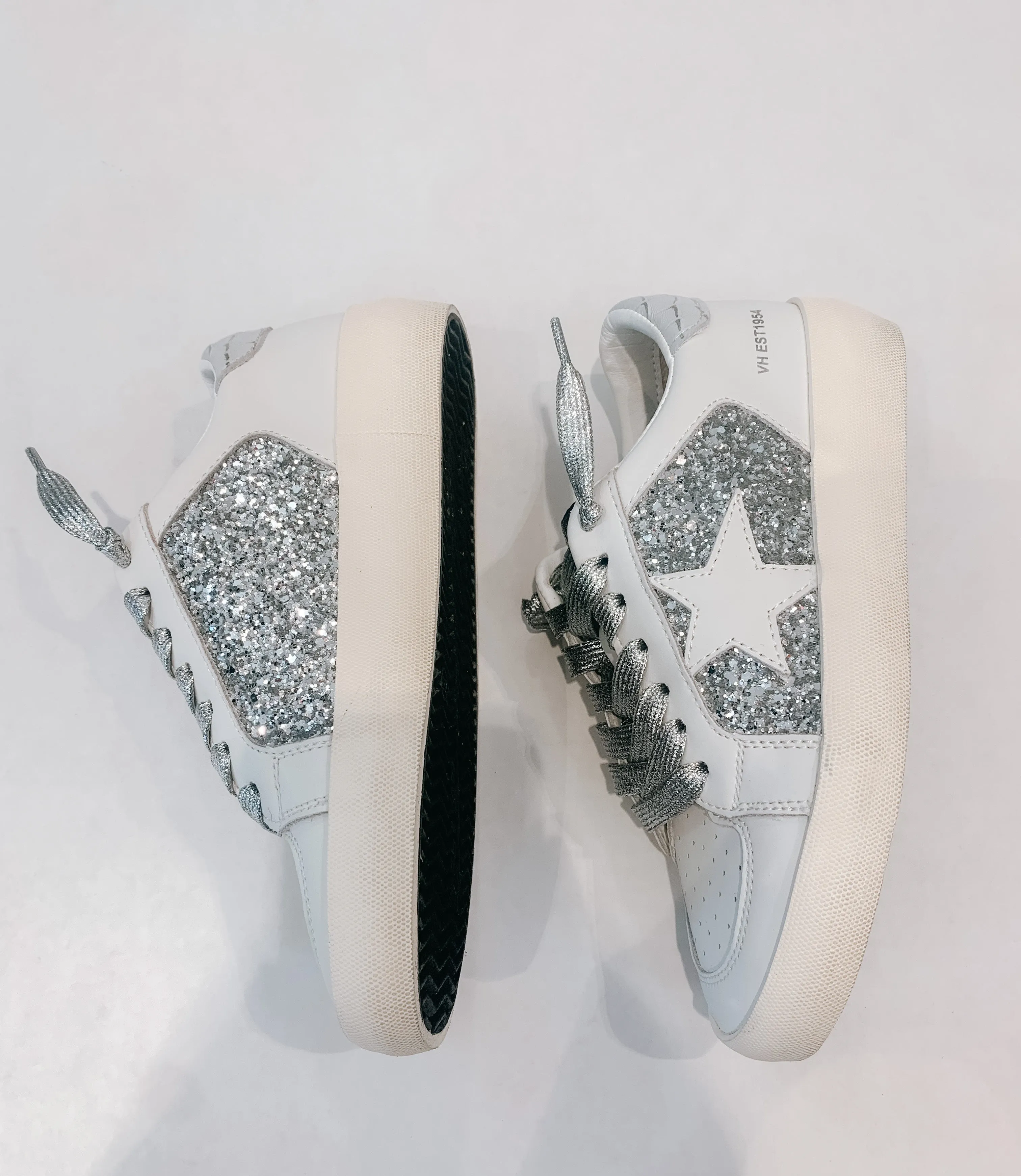 Silver Glitter Sneaker