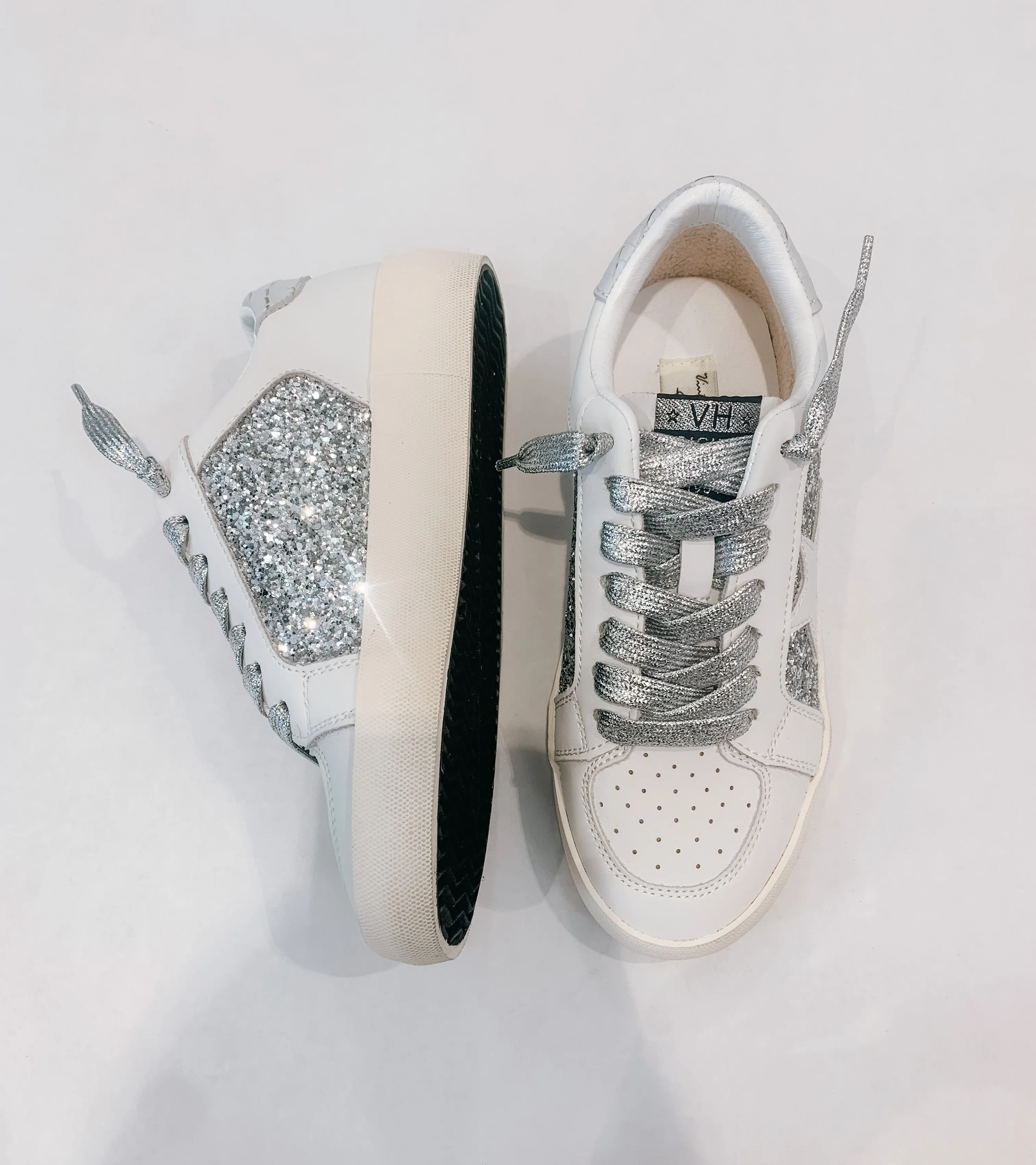 Silver Glitter Sneaker