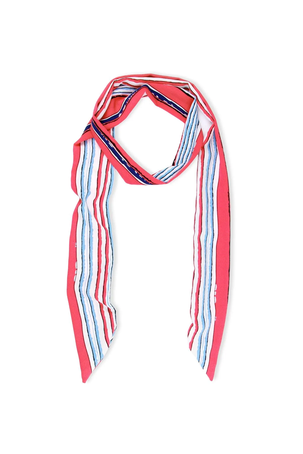 Skinny Striped Scarf