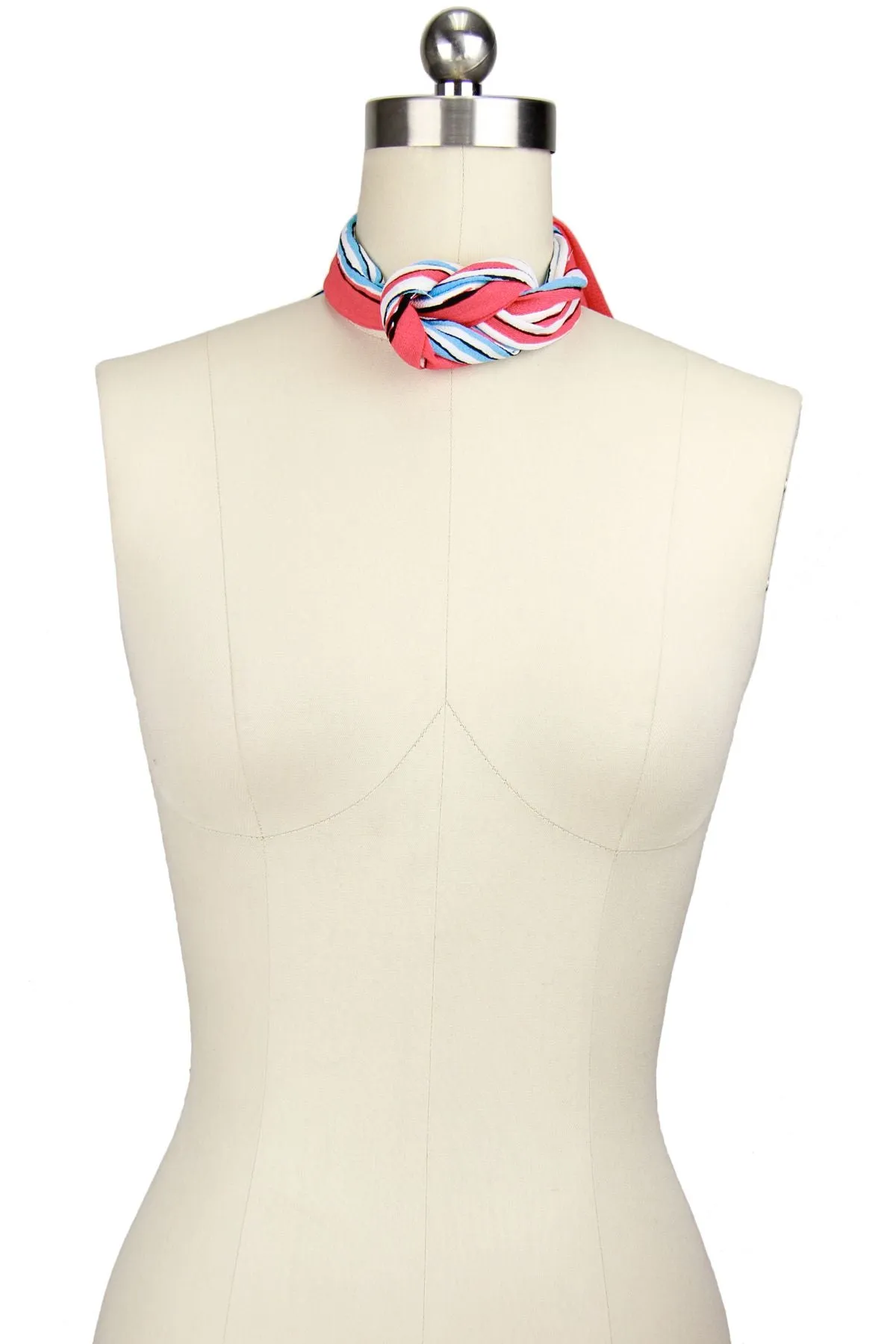 Skinny Striped Scarf