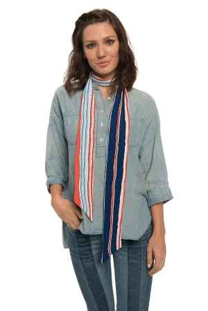 Skinny Striped Scarf