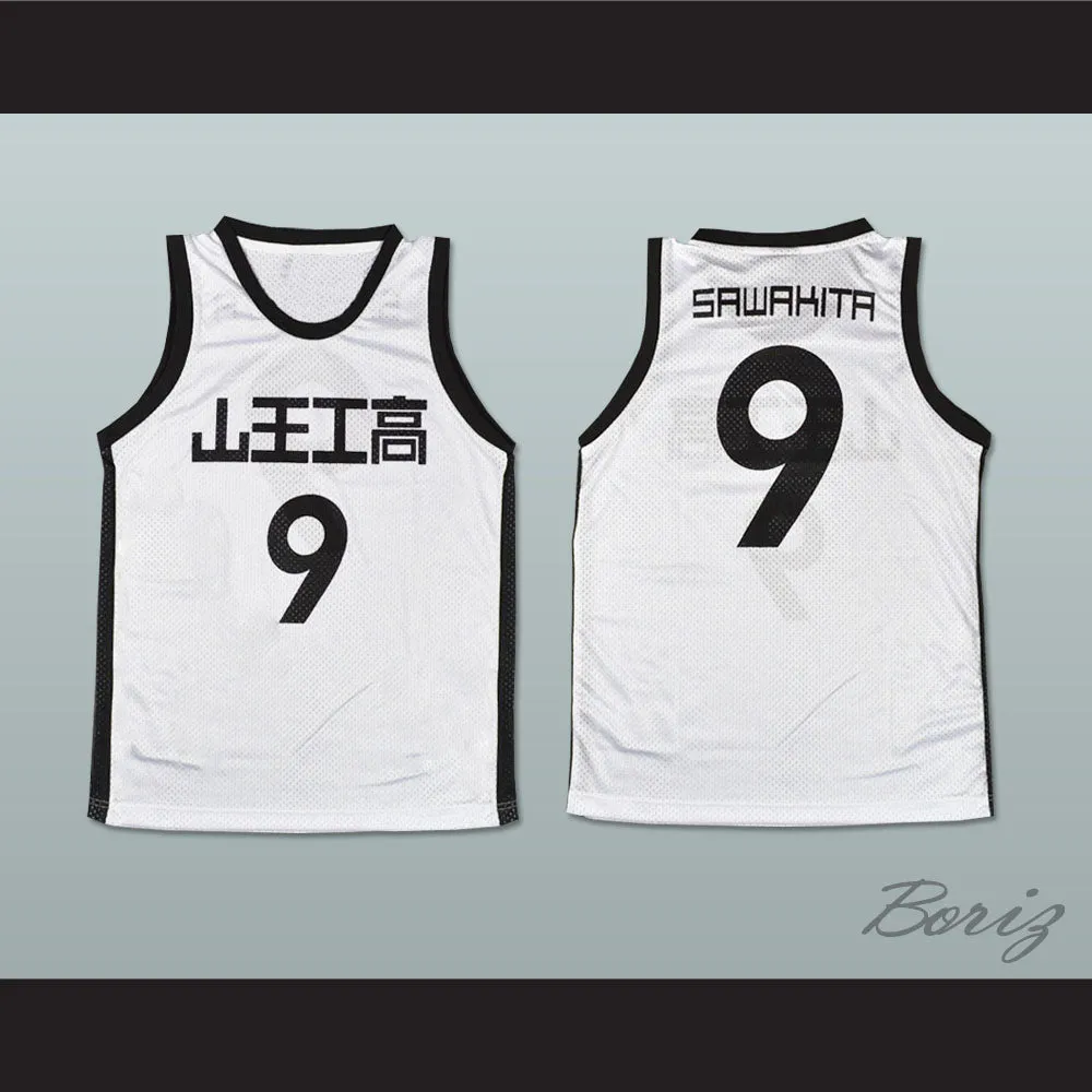 Slam Dunk Sannoh 9 Sawakita Eiji Basketball Jersey Manga