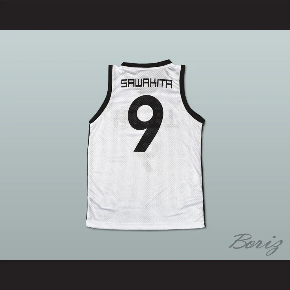 Slam Dunk Sannoh 9 Sawakita Eiji Basketball Jersey Manga