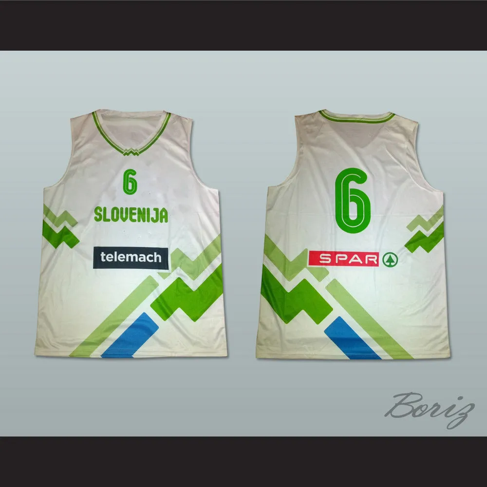 Slovenia White Basketball Jersey