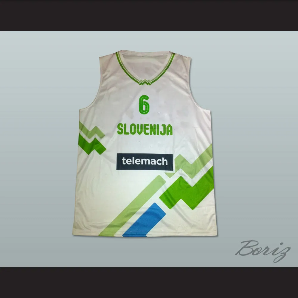 Slovenia White Basketball Jersey
