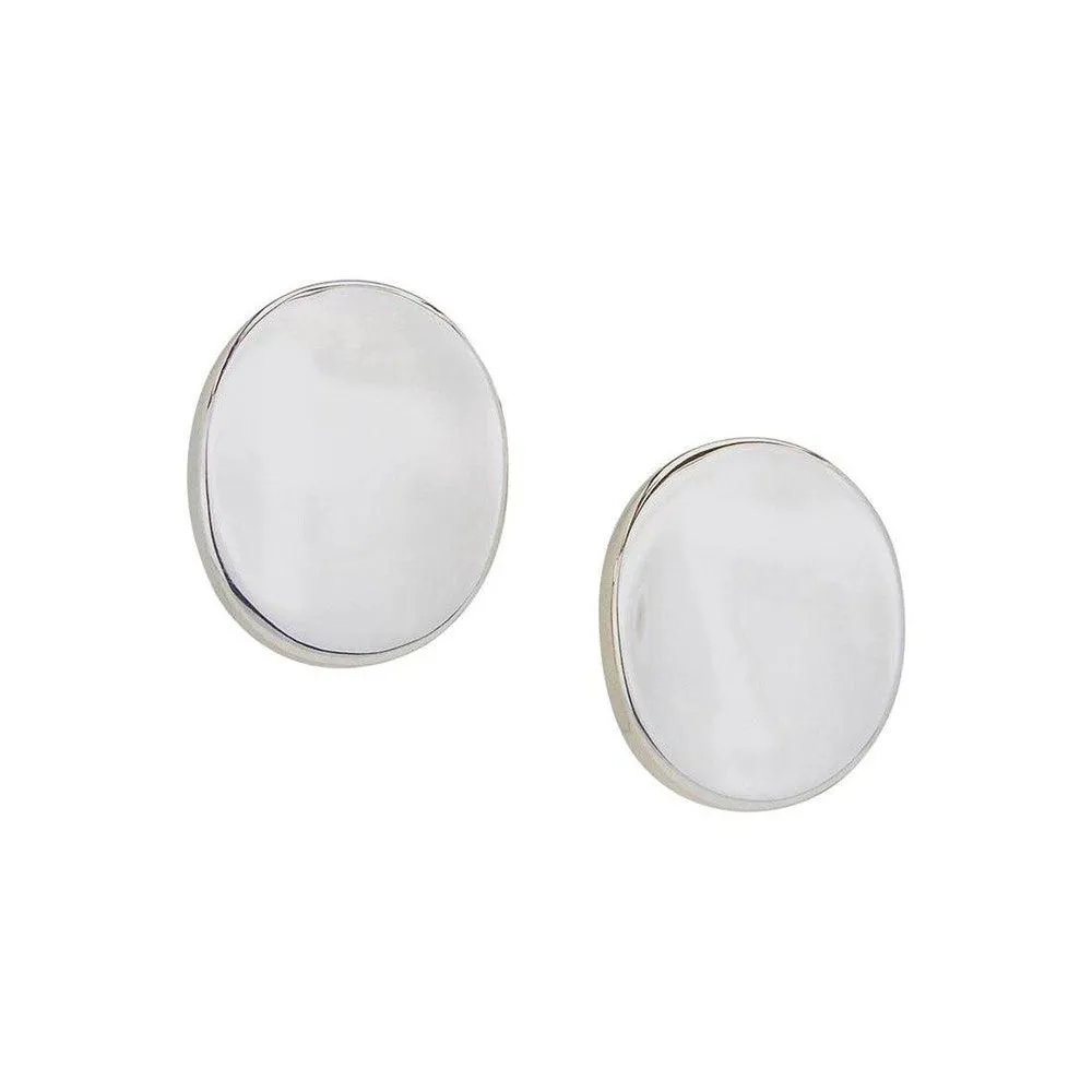 Small Polished Oval Clip