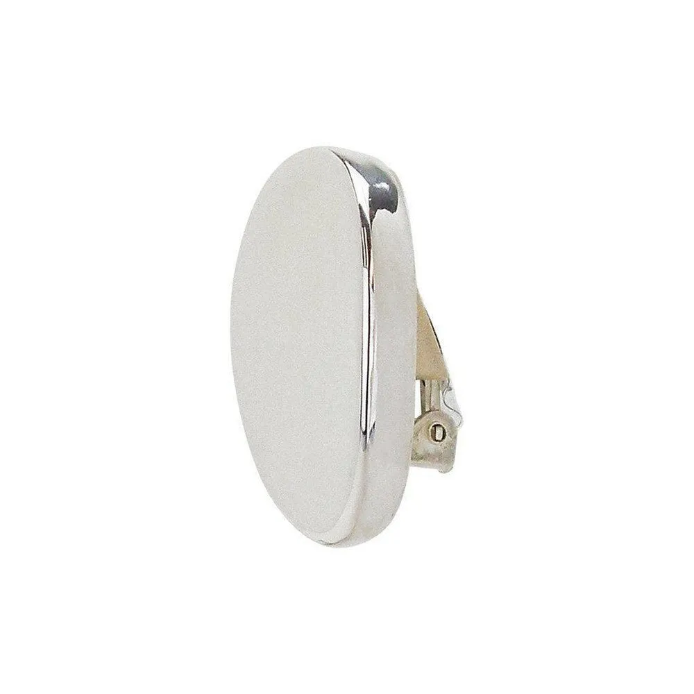 Small Polished Oval Clip