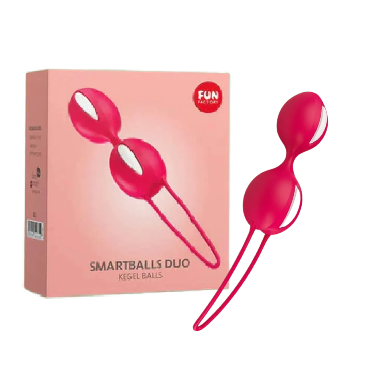 SMARTBALLS DUO - KEGELS BALLS - WHITE/INDIARED