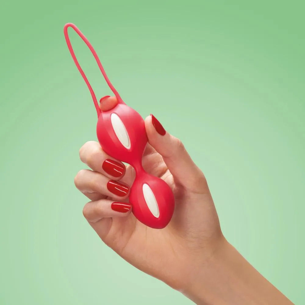SMARTBALLS DUO - KEGELS BALLS - WHITE/INDIARED