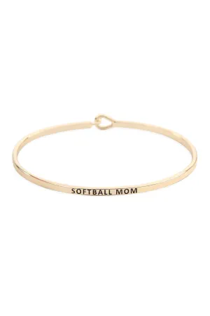SOFTBALL MOM FASHION BANGLE