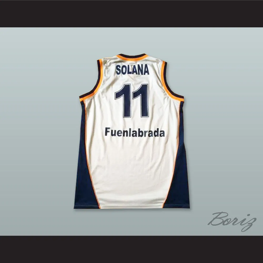 Solana 11 Baloncesto Fuenlabrada White Basketball Jersey