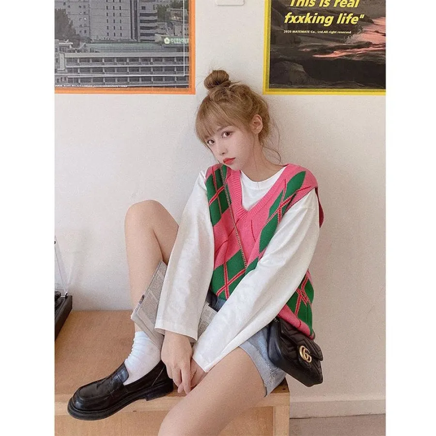 Solid Oversize Round Neck Pullover Basic Shirt