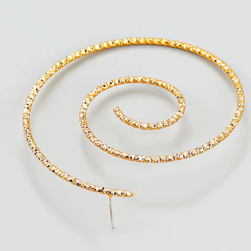 SPIRAL STATEMENT EARRINGS