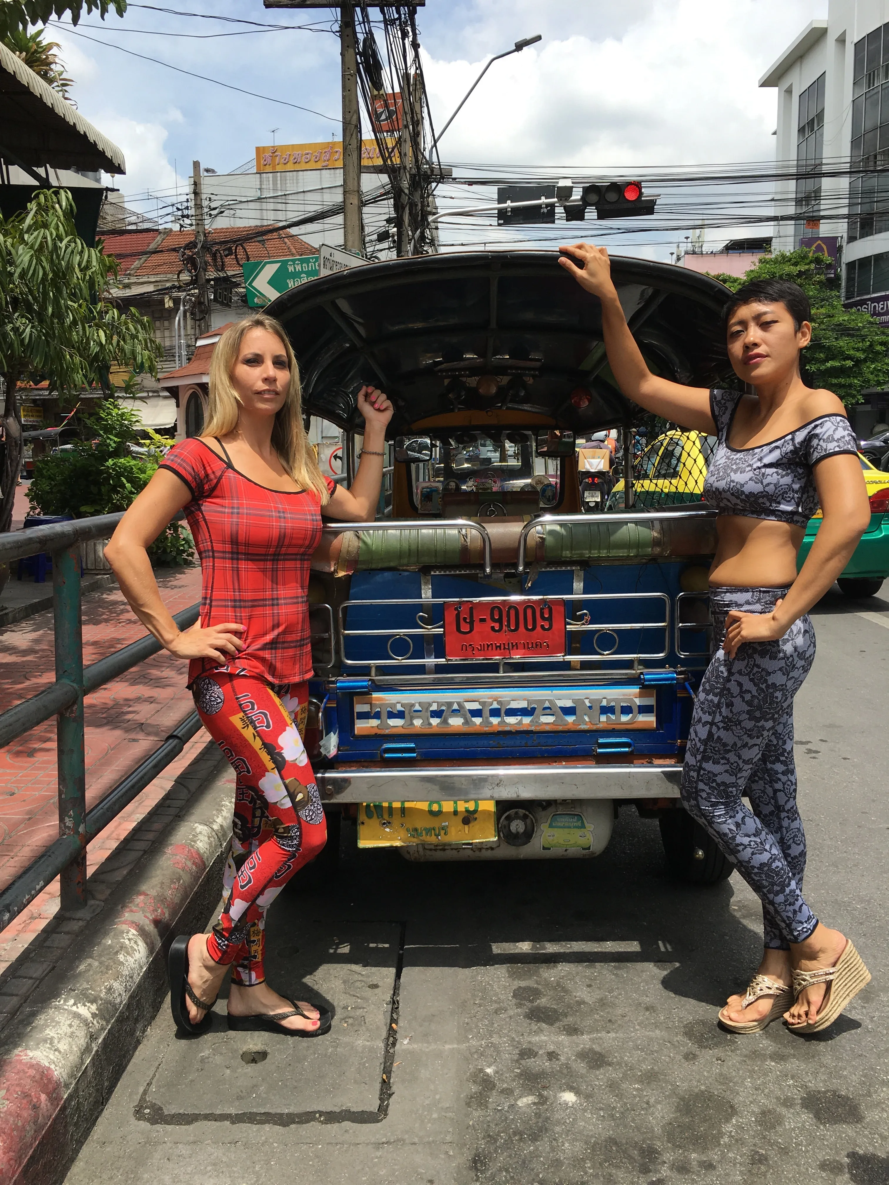 SPORTS BRA BRALET RED GEISHA/RED PLAID