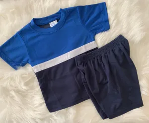 Sports Shorts and T-Shirt Set - Blue