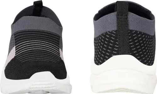 SPRENGE Casual Sneaker Running Shoes for Boys & Girls Black Grey
