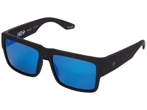 Spy Cyrus Soft Matte Black - Happy Dark Gray Green Polar with Dark Blue Spectra Mirror