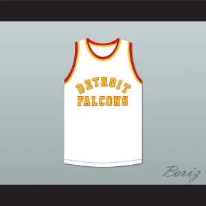 Stan Miasek 14 Detroit Falcons White Basketball Jersey