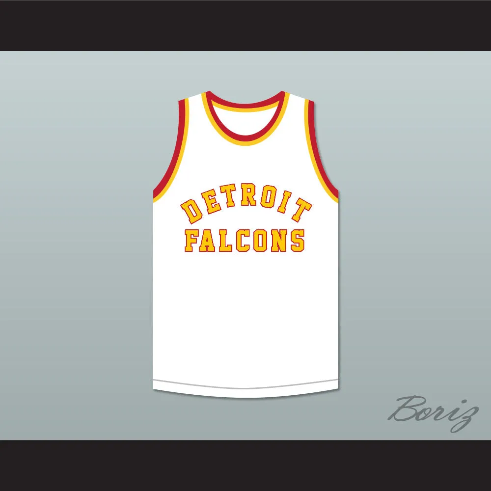 Stan Miasek 14 Detroit Falcons White Basketball Jersey