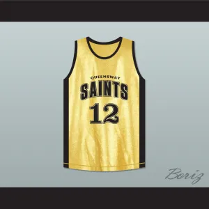 Stephen Curry 12 Queensway Christian College Saints Toronto Basketball Jersey