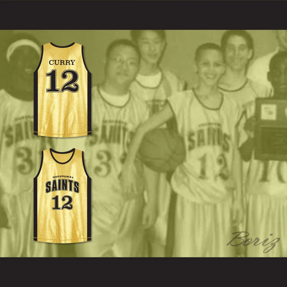 Stephen Curry 12 Queensway Christian College Saints Toronto Basketball Jersey