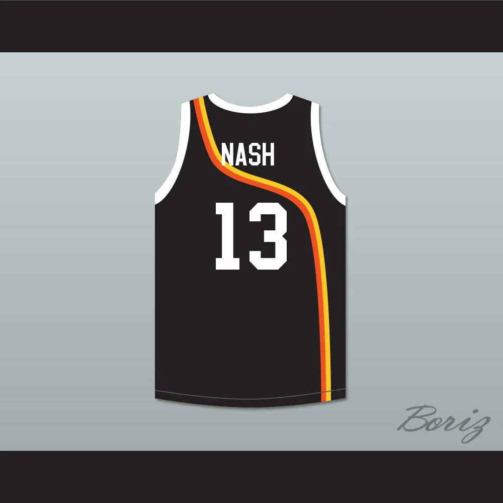 Steve Nash 13 Roswell Rayguns Black Basketball Jersey