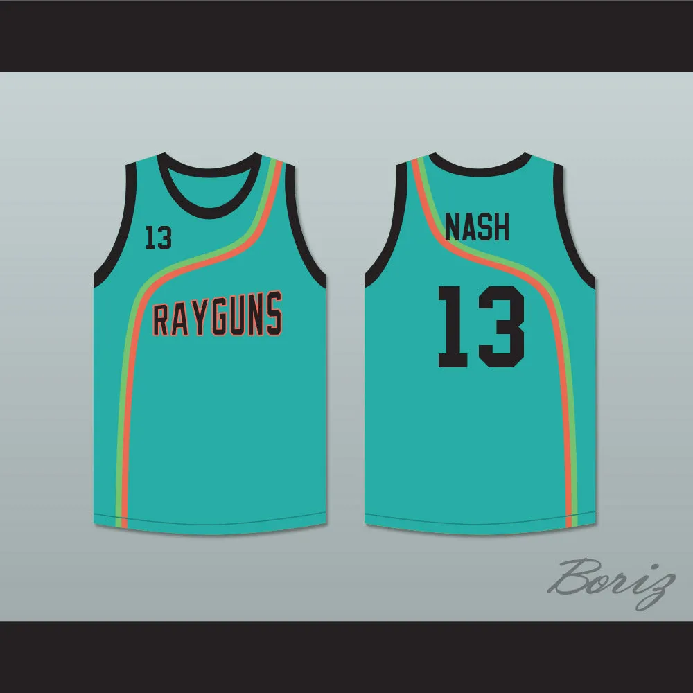 Steve Nash 13 Roswell Rayguns Teal Basketball Jersey
