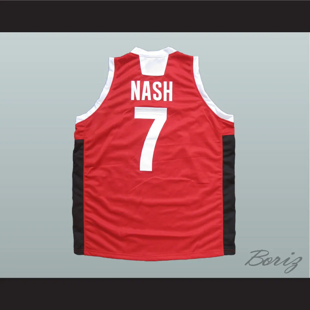 Steve Nash 7 Canada Red Basketball Jersey