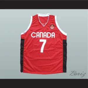 Steve Nash 7 Canada Red Basketball Jersey