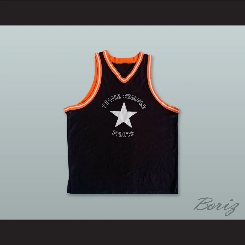 Stone Temple Pilots 4 Black Basketball Jersey