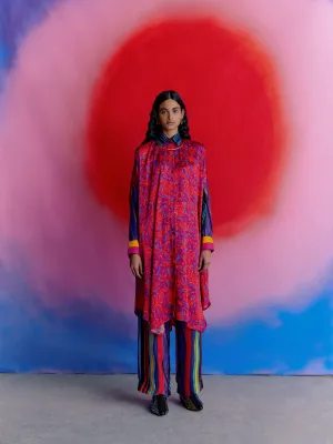 Studio Rigu   I   Womenswear, Western Dhari Straight Trousers  Red/Yellow/Pink/Blue Srdd014