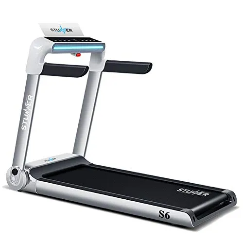 Stunner Fitness S6 (2.0 HP) Smart Motorised Treadmill with LED Touch Interactive Display | Bluetooth Speaker | MP3 | Smartphone App | 100% Installed for Cardio Workout at Home