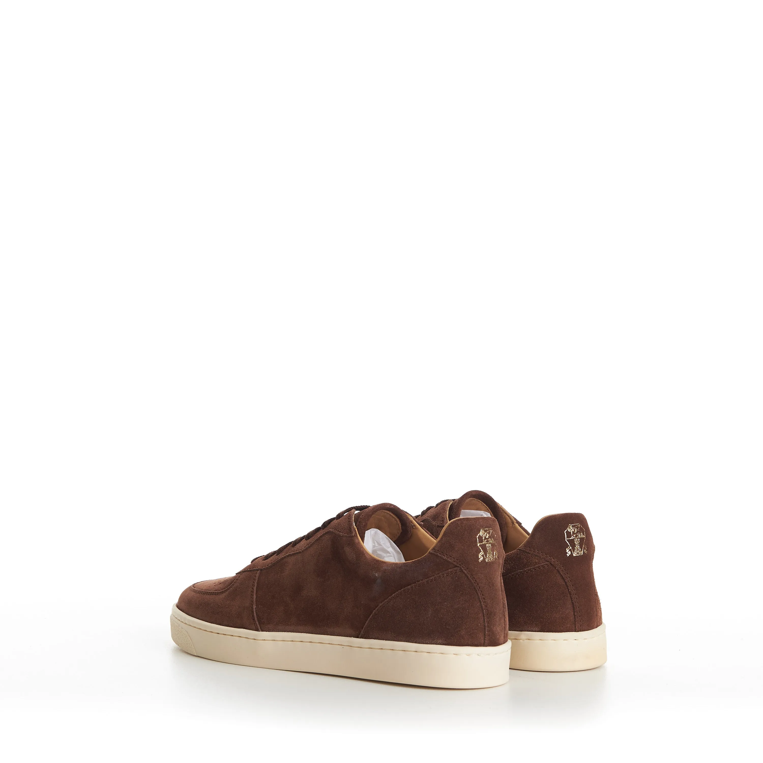 Suede Sneakers With Natural Rubber Sole