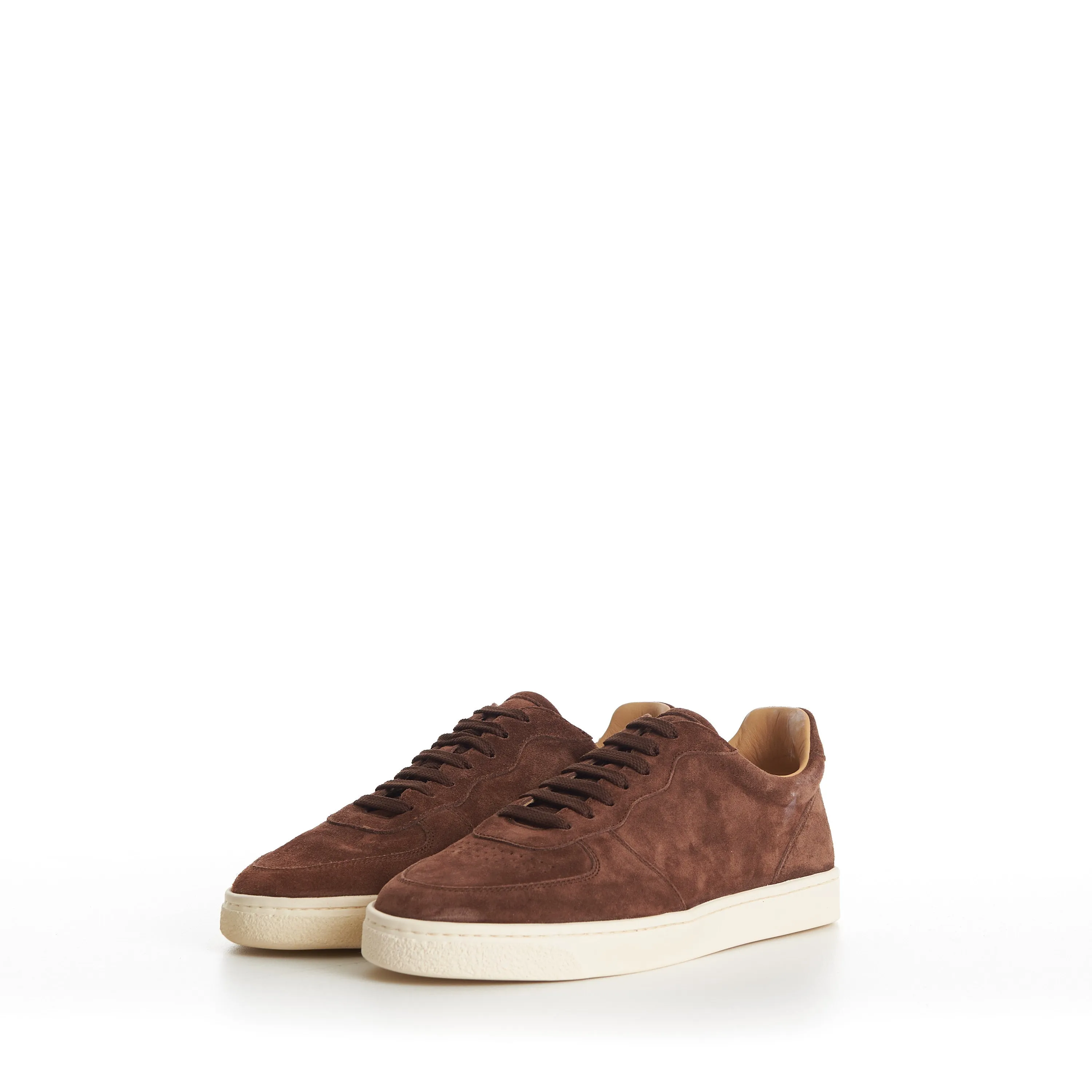 Suede Sneakers With Natural Rubber Sole