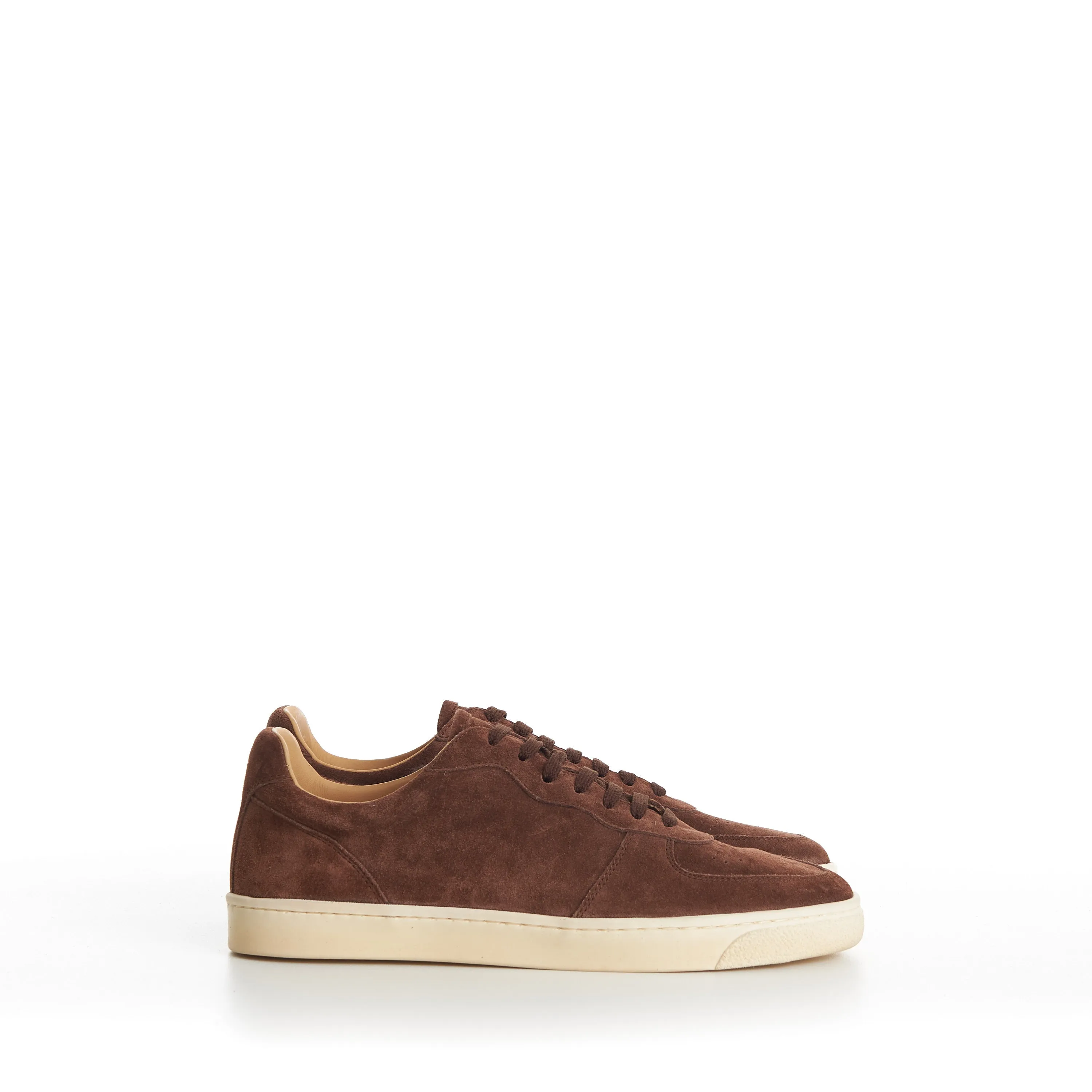 Suede Sneakers With Natural Rubber Sole