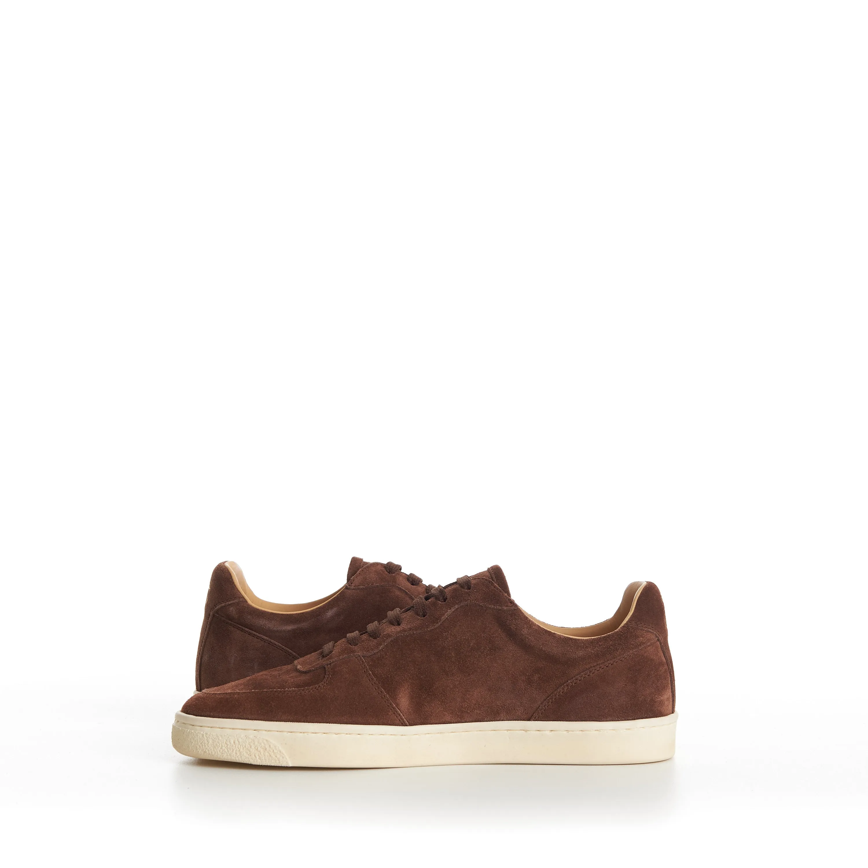 Suede Sneakers With Natural Rubber Sole
