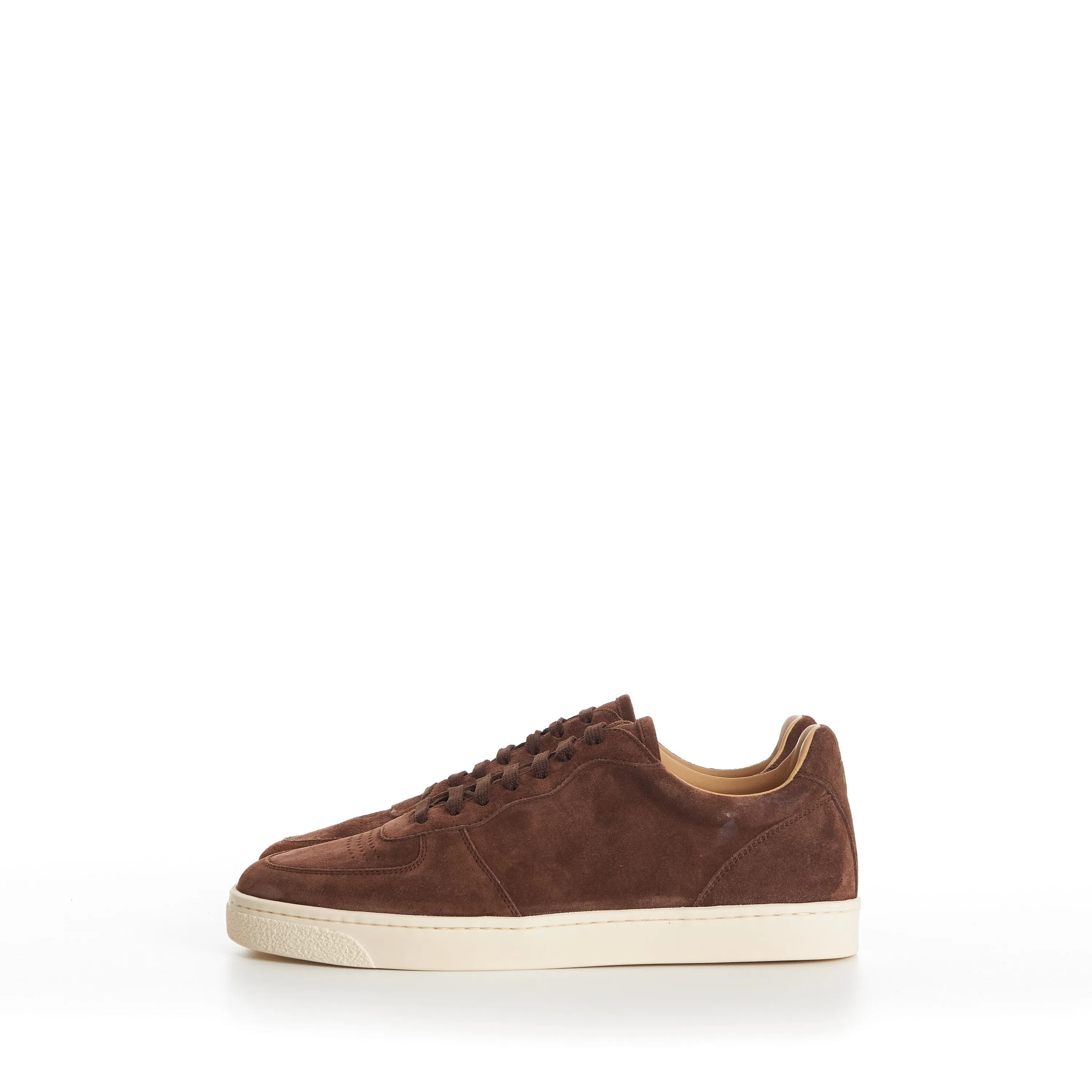 Suede Sneakers With Natural Rubber Sole