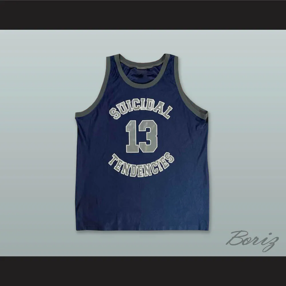 Suicidal Tendencies 13 Navy Blue Basketball Jersey