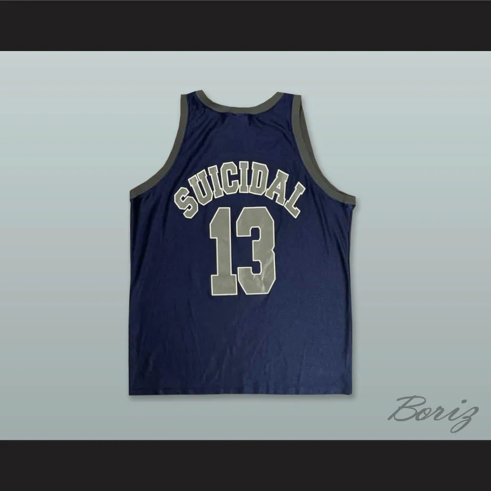 Suicidal Tendencies 13 Navy Blue Basketball Jersey