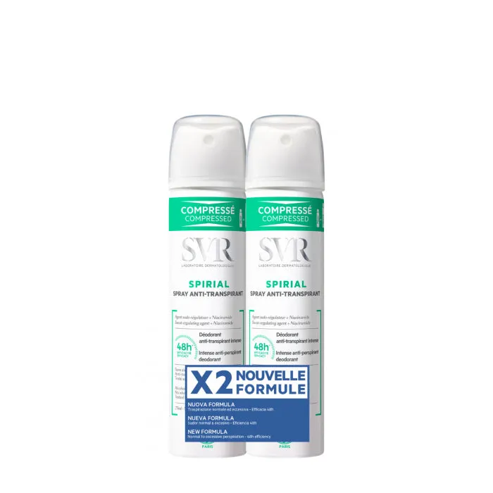 SVR Spirial Duo Antiperspirant Spray 2x75ml