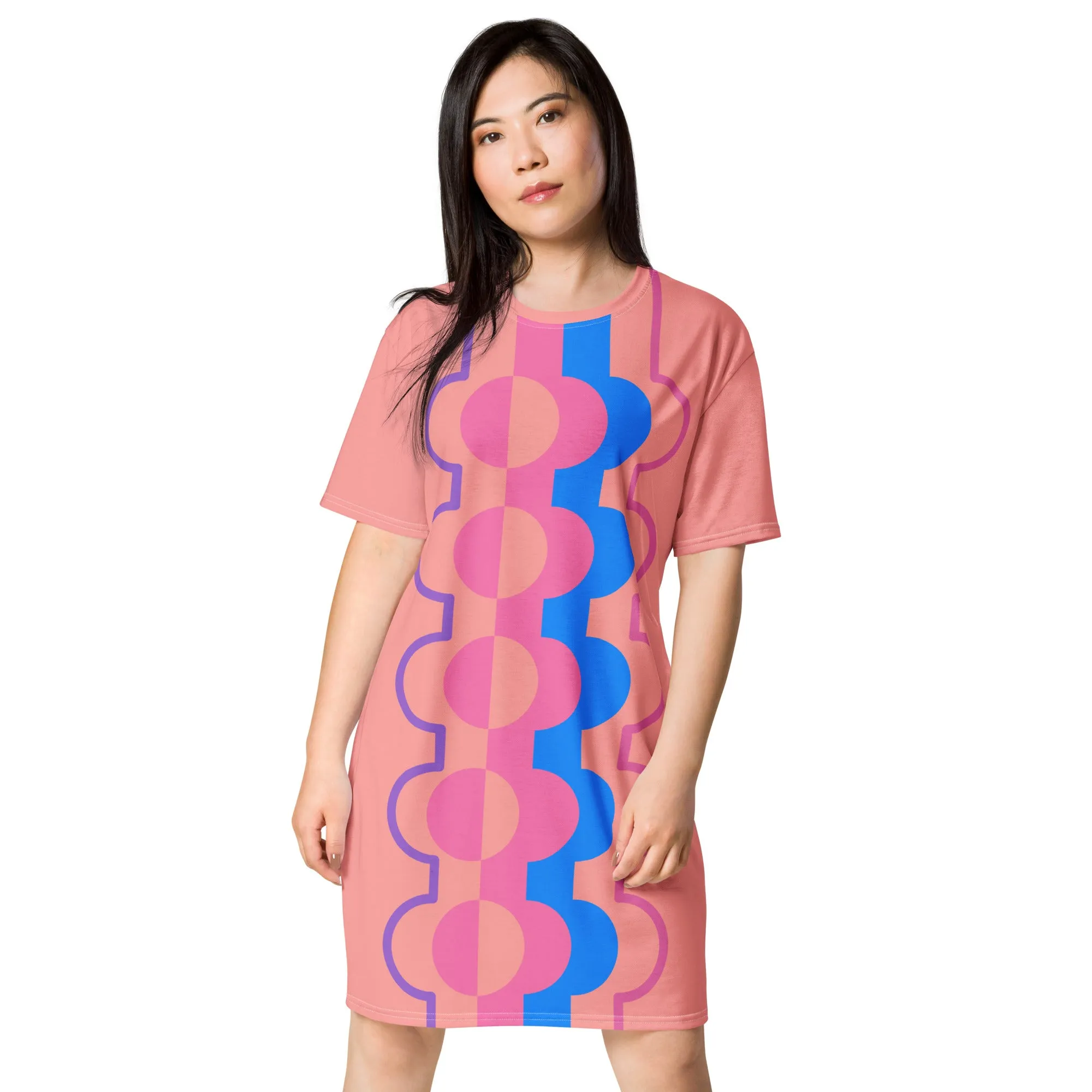 T-shirt Dress, Mid Century Pastel