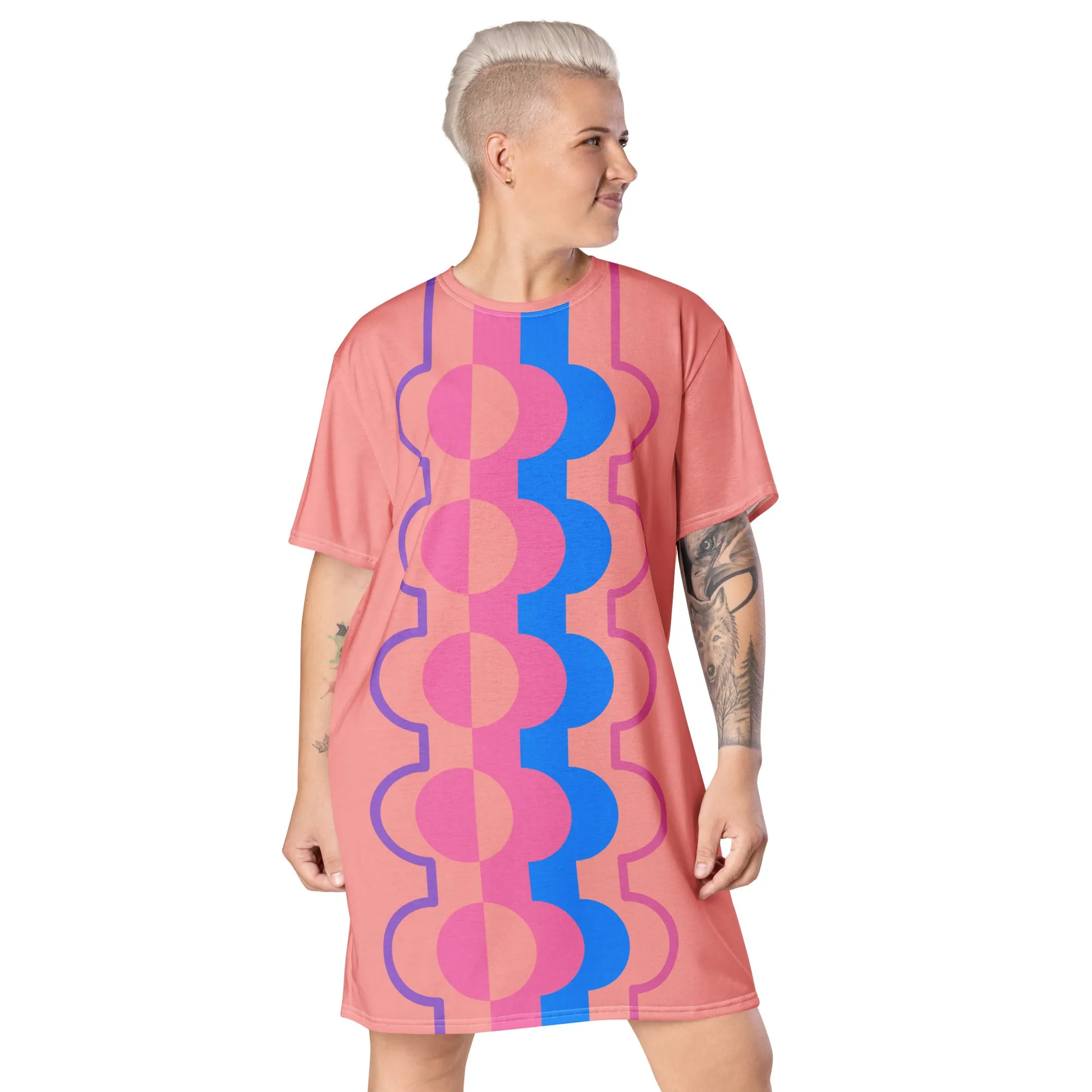 T-shirt Dress, Mid Century Pastel