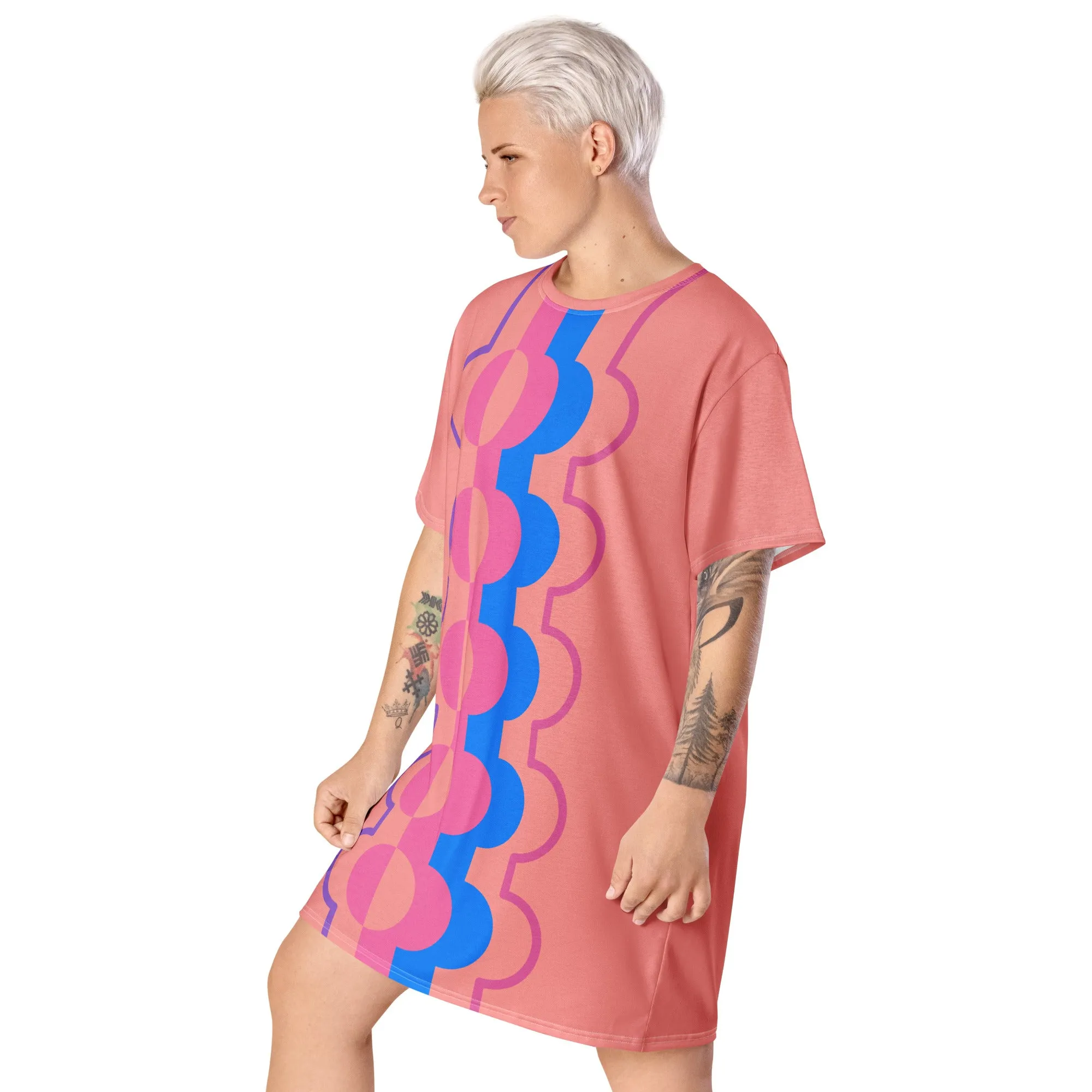 T-shirt Dress, Mid Century Pastel