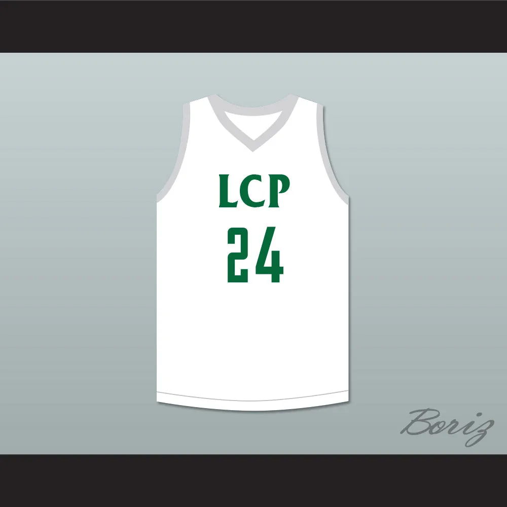 Tacko Fall 24 Liberty Christian Prep White Basketball Jersey
