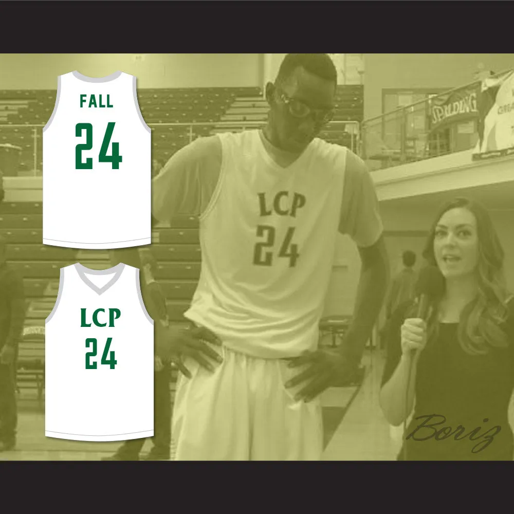 Tacko Fall 24 Liberty Christian Prep White Basketball Jersey
