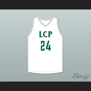 Tacko Fall 24 Liberty Christian Prep White Basketball Jersey