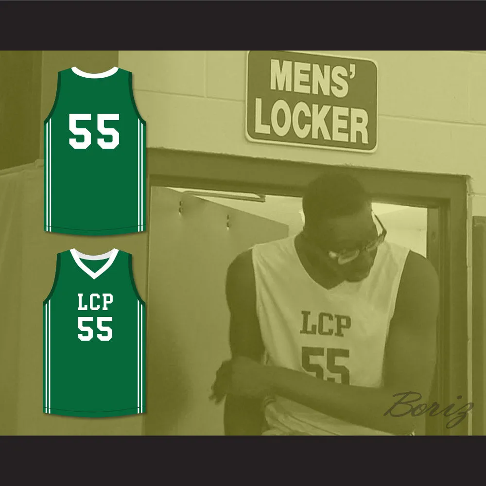Tacko Fall 55 Liberty Christian Prep Lions Green Basketball Jersey